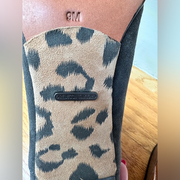 Rebecca Taylor gray booties size 9. Rebecca Taylor high heels shoes - Picture 7 of 12